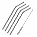 4 Bent Stainless Steel Straws Extra LONG fits compatible with 30 oz & 20 oz Yeti &Rtic Tumbler Rambler Cups - BonBon Drinking Straw