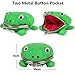 SUSHAFEN 2 Pcs Frog Coin Wallets Frog Coin Purse Headset Bag Cartoon Animal Wallet Coin Bag Coin Pouch Key Credit Card Holder Novelty Toy School Prize Gifts Christmas Gift