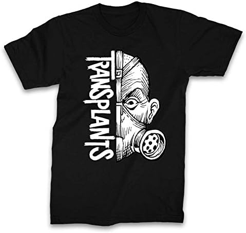 Transplants - Mens Transplants Half Mask T-Shirt, Size: Small, Color: Black
