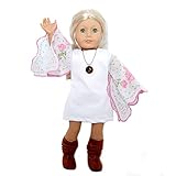 Boho Beauty Doll Outfit with Dress, Boots and Necklace for American Girl Dolls