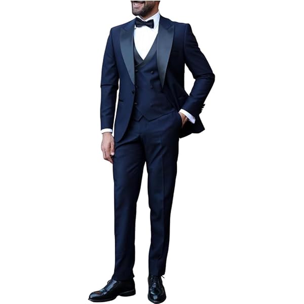 スーツ 70s Japan Vintage 3Peace Suit Navy CF96 Vintage Navy Three Piece Suit / Navy Pinstriped Suit / (C274