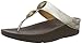 FitFlop Women's Pierra Flip Flop, Pale Gold, 7 M US