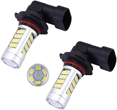 9005 Bulb, Yortpal™ 80W 1200 Lumens 6000K YX-2835 Chipsets 9005 HB3 Led bulbs with Projector For Fog light, DRL, Daytime Running Light, (Xenon White)