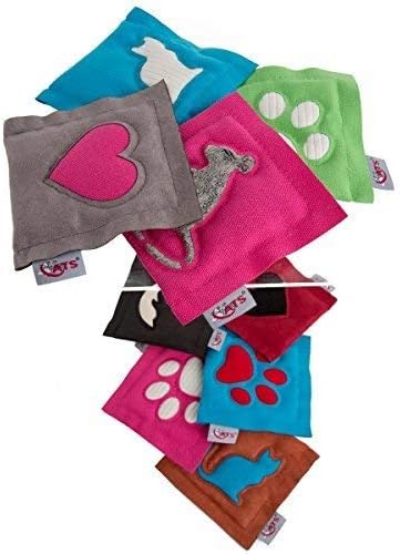 4 Catsnip Motif Chat Coussin Jouet Pour Chat Avec Herbe A Chat Amazon Fr Animalerie