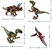 Dinosaur Minifigures Building Blocks Toys - 16pcs Dinosaurs, Dinosaur Mini Figures Playset Toy, Realistic Jurassic World Dinos Toy Set, Dinosaur Party Favors, Educational Toy Gift for Kids
