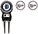 Team Golf MLB Detroit Tigers Divot Tool Pack With 3 Golf Ball Markers Divot Tool with 3 Golf Ball Markers Pack, Markers are Removable Magnetic Double-Sided Enamel