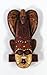 Handpainted Poly Stone African Mask Arts Assorted Magnet (Set of 6 B)