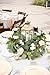 Outgeek 6.5' Long Artificial Eucalyptus and Peony Flower Vine Hanging Greenery Eucalyptus Garland Artificial Plants Ivy Home Wedding Decorations Indoor Outdoor