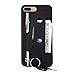 Kroo Expandable Slim TPU Wallet Card & Accessories Case for Apple iPhone 7 Plus - Black