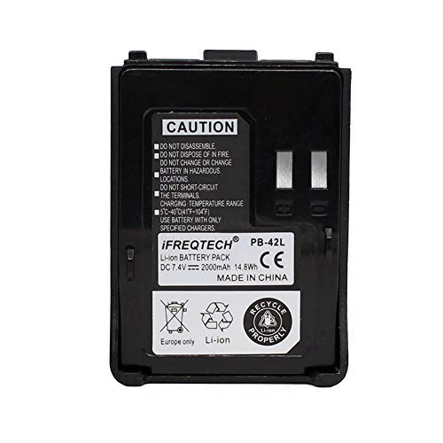 PB-42L Battery for Kenwood TH-F6 TH-F6A TH-F6E THF6 THF6A TH-F7 TH-F7A TH-F7E TH-FTE Li-ion 2000mAh
