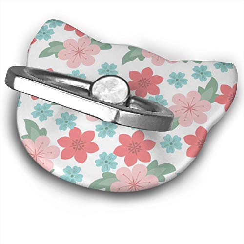 Phone Stand Summer Flower Cat Type Ring Mobile Phone Holder Adjustable 360° Rotation Finger Grip Holder for IPad Phone X/6/6s/7/8/8 Plus/7, Galaxy S9/S9 Plus/S8/S7 Android Smartphone