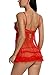 Avidlove Women Red Christmas Babydolls Set Santa Lingerie Lace Chemises