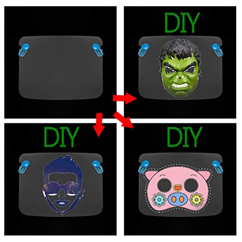 IHHI DIV-Christmas Face_Masks for Adults, you can DIV pictures (Without eyes-blue)