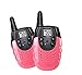 Funny Kids Walkie Talkie Gifts & Portable Unique Long Distance Two Way Toy Radio, Twin Packs Rechargeable Batteries Pretend Play Mini Walkie Talkies Toys for Outdoor Activities (Pink)