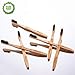 Natural Eco-Friendly Activated Charcoal Premium Bamboo Toothbrush | Pack of 6 | BPA Free Soft Bristle With Comfortable, Biodegradable Handle By HappyGoProduct