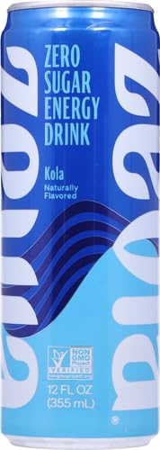 ZEVIA ZERO CALORIE ENERGY DRINK, KOLA, 12 OUNCE CAN