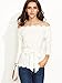 SheIn Women's Off Shoulder Scallop Trim Blouse Top