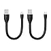 [2-Pack] EasyAcc Micro USB to USB Cable for Galaxy S7, S6, HTC A9, LG G5, Moto G and More,0.5ft