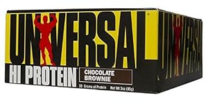Image of Universal Nutrition Hi Protein Bar Chocolate Brownie 16 Bars 3 oz 85 g Each