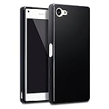 SONY Xperia X Compact Case, MicroP(TM) Anti-Scratches TPU Gel Premium Slim Flexible Soft Bumper Rubber Protective Case Cover for SONY Xperia X Compact / Xperia X mini / F5321 (Black TPU)