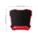 Mouse Pad/Mat, Jelly Comb Large Gaming Mouse Mat Ergonomic Mousepad with Leather Wrist Pad 12’’ X 13’’ Nonskid Base (Red)