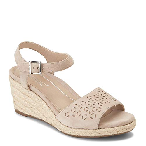 Vionic Women's Tulum Ariel Wedge Sandal - Ladies Espadrille Sandals Concealed Orthotic Support