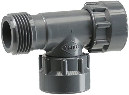 1" x 1" x 1" Manifold System Tee Swivel x Mipt x Swivel by Dura Plastics