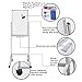 Mobile White Board Magnetic, Rolling Whiteboard 40 x 24 inch Double Sided Dry Erase Board on Wheels with Markers, Magnets, Eraser and Tray for School, Home, Office