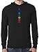 Yoga Clothing For You Mens Colored Chakras Lightweight Hoodie Tee Shirt
