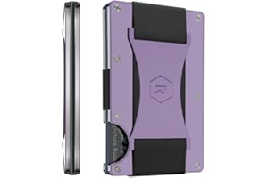 The Ridge Minimalist Slim Wallet For Women - RFID Blocking Front Pocket Credit Card Holder - Metal Wallet For women With Money Clip