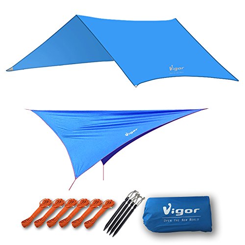 Vigor Waterproof Rainfly Large Tent Tarp for Camping and Snow