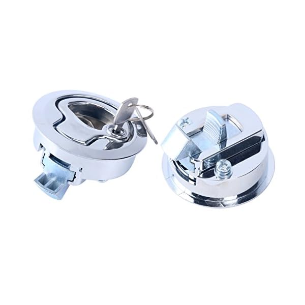 Amarine-made-Chrome-2-Flush-Pull-Slam-Latch-for-Boat-Deck-Hatch-14-Door-Locking-Style Amarine-made-Chrome-2-Flush-Pull-Slam-Latch-for-Boat-Deck-Hatch-14-Door-Locking-Style