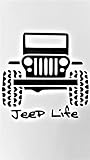 Jeep Life Off Road 4 X 4 Wrangler Rubicon Vinyl Decal Sticker|BLACK|Jeeps Cars Trucks Suvs Laptops Tool Box Wall Art|5