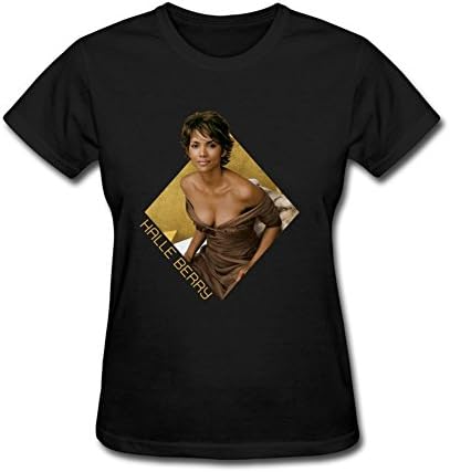 Fulon Women's Halle Berry Short Sleeve Cotton T Shirt