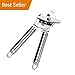 Kebley Stainless Steel Can Opener Manual Food-safe Good Gripswith Built-in Bottle Opener
