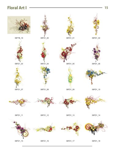 image for Clipart deSIGN USA Floral Backgrounds-Vector Art Images-Grunge Floral 