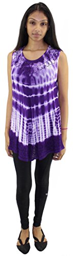 Tye It Up Women's Bohemian Summer Sleeveless Blouse