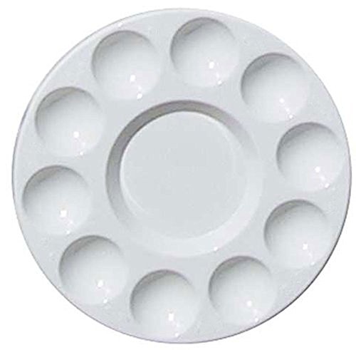 niceeshop(TM) Round Professional Strong&Light Plastic Paint Platte Tray,White