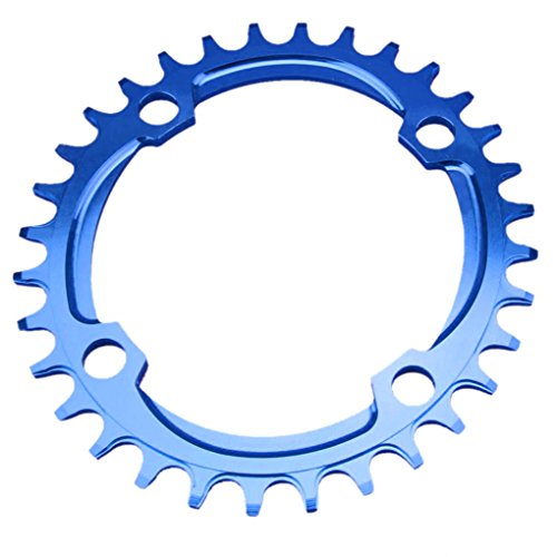 Xuanhemen 32T/34T/36T Narrow Wide Chainwheel Bike Cycling Crankset Plate Sheet MTB Bicycle Oval Chainring