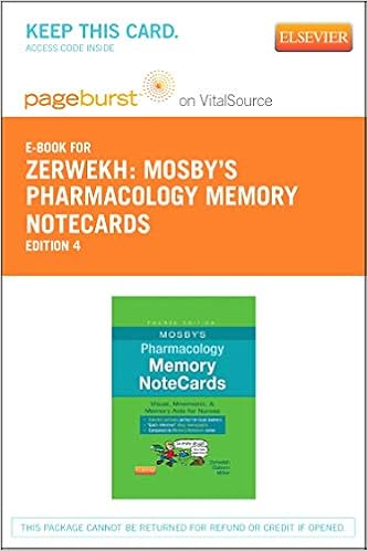 Mosby S Pharmacology Memory Notecards Elsevier Ebook On Vitalsource Retail Access Card Visual Mnemonic And Memory Aids For Nurses 9780323290579 Medicine