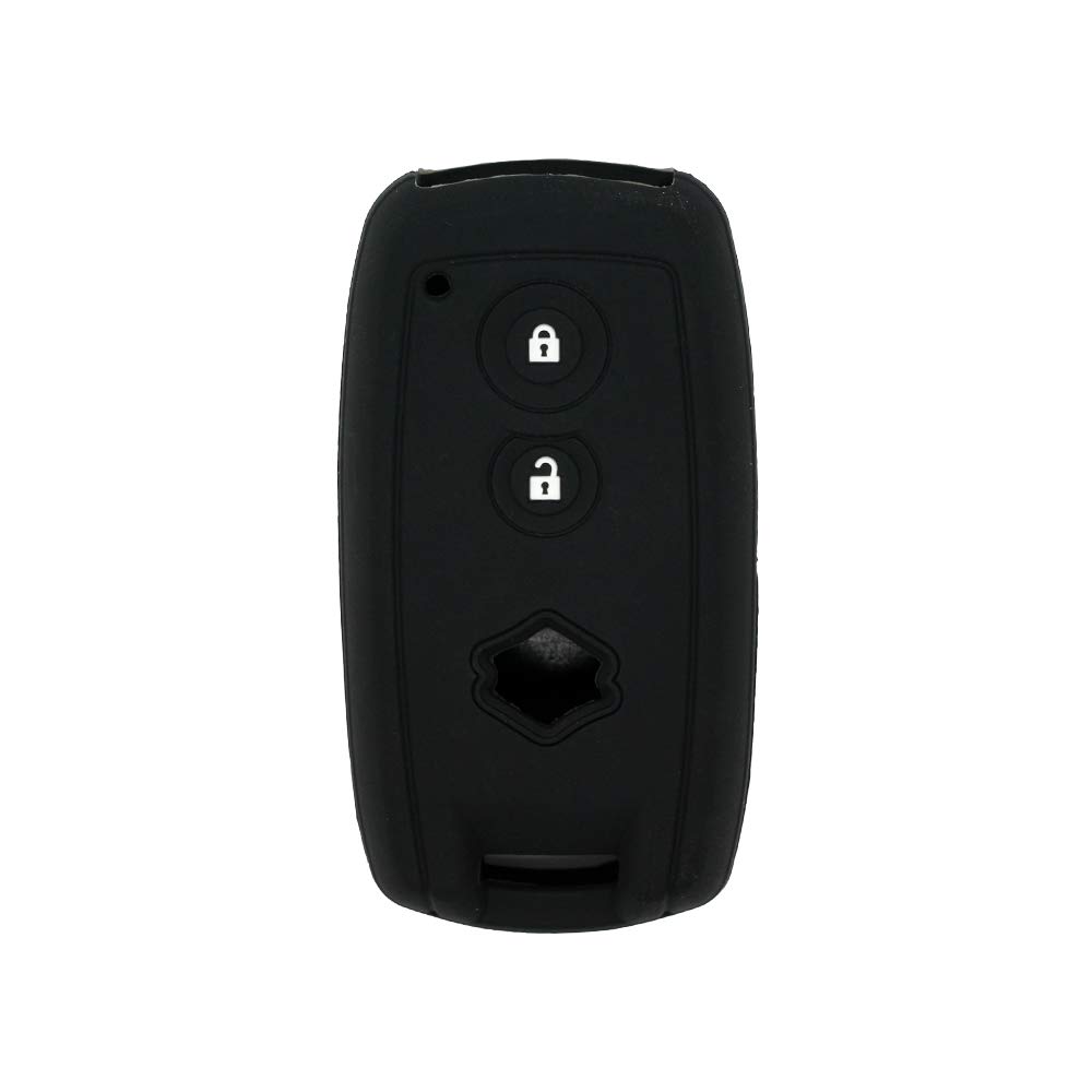 BROVACS Silicone Cover Protector Case Holder Skin Jacket Compatible with SUZUKI 2 Button Smart Remote Key Fob CV4544 Black