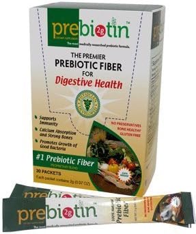 Prebiotin Prebiotic Fiber Stick Pack, 2g Packets, Box of 30 by Prebiotin