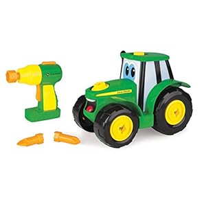 John-Deere-Build-A-Johnny-Tractor-16-Piece-Building-Farm-Toy-Car-Tractor-Toy-With-Motorised-Drill-For-18-Months-2-3-4-Years-Old-Boys-Girls John Deere Build A Johnny Tractor, 16 Piece Building Farm Toy Car, Tractor Toy With Motorised Drill For 18 Months, 2, 3…