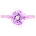 Newborn Baby Photography Props - Long Ripple Wrap Blanket and Lace Beads Headband (Light Purple, OneSize)