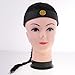 Baoblaze Set of 2pcs Fashion Adults Men Black Chinese Oriental Cap With Ponytail Party Cosplay Hats Stage Performance Props