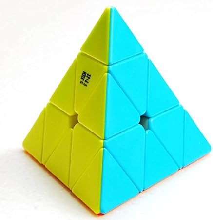 Cubelelo QiYi Qiming Pyraminx Stickerless Rubik Rubix Rubic Speed Cube