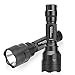 Forrader C8 CREE XM-L2 U3 Super-bright LED Flashlight Torch Light with Tail Button Switch Controlled by 5-mode, Black (Flashlight Only)