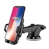 LEEIOO Car mount Dashboard&windshield Car Phone Holder Cell Phone Car Cradle for iPhone X 8/8s 7 7 Plus 6s Plus 6s 6 SE Samsung Galaxy S8 Plus S8 Edge S7 S6 Note 8