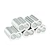 uxcell Aluminum Crimping Loop Sleeve Double Barrel for 5/16