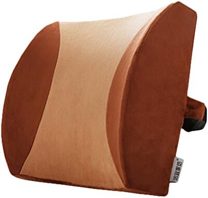 Multifunction Stitching Memory Foam Office Car Sofa Waist Cushions (Brown)